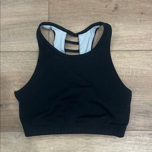 Zella Girl Black Racerback Sports Bra